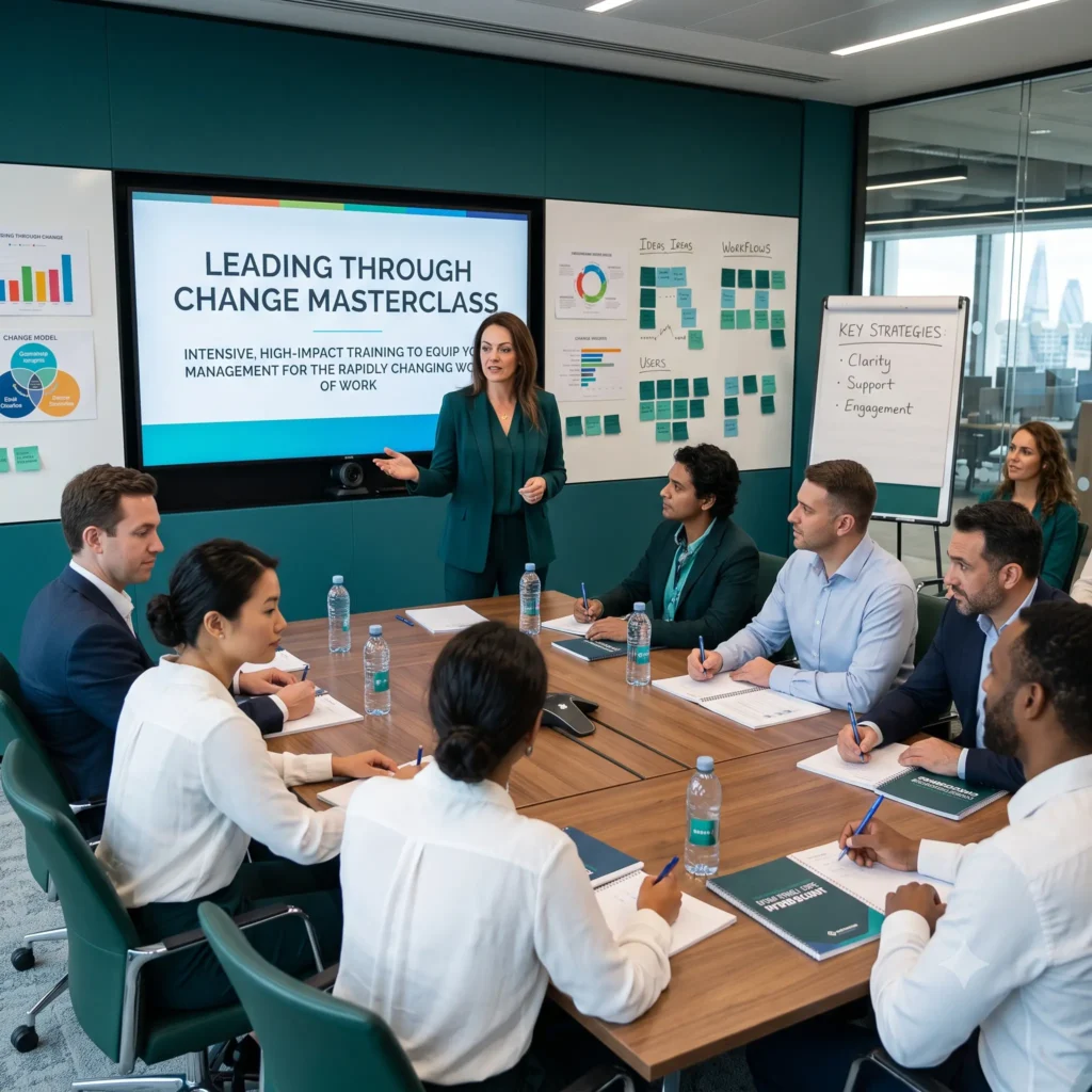 professional and clean facilitation scene for your masterclass